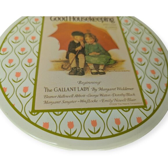 Vintage Cheinco Good Housekeeping Tin Hot Pad Square & Circle Set of 2 - Picture 5 of 9